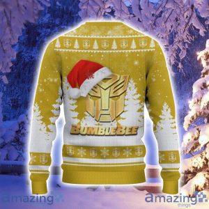 Bumblebee Santa Hat Pattern Ugly Christmas Sweater For Men And Women Product Photo 3