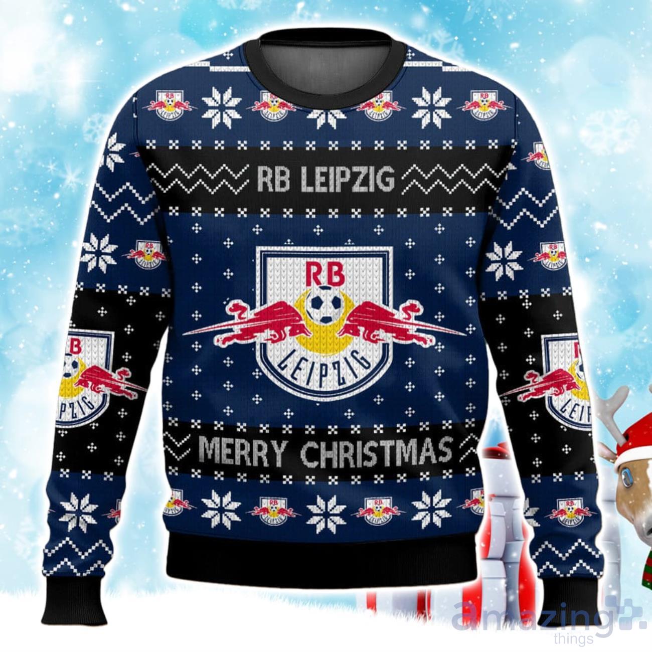 Bundesliga RB Leipzig Ugly Christmas Sweater, Xmas Gift Ideas For Fans image Bundesliga RB Leipzig Ugly Christmas Sweater, Xmas Gift Ideas For Fans Product Photo 1
