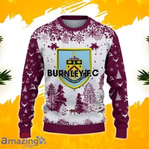 Burnley F.C Ugly Christmas Sweater, Xmas Gift Ideas 2023 For Fans Product Photo 2