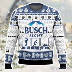Busch Light Drunk Ugly Christmas Sweater Limited Edition Gift For Men & Women Product Photo 1