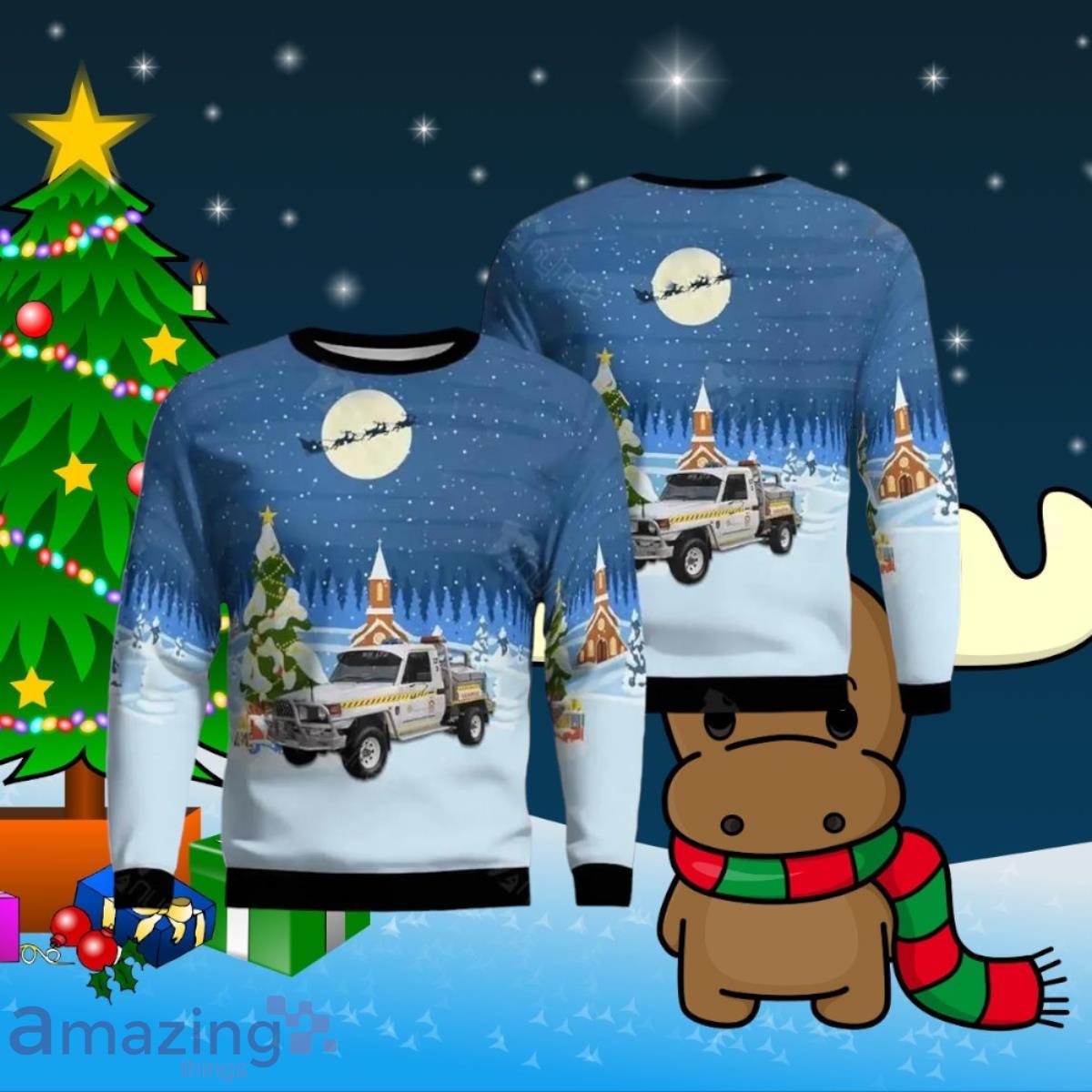 Bush Fire Service Ugly Christmas Sweater Style Gift For Men And Women image Bush Fire Service Ugly Christmas Sweater Style Gift For Men And Women Product Photo 1