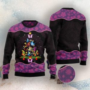 Butterfly Christmas Tree Ugly Christmas Sweater image Butterfly Christmas Tree Ugly Christmas Sweater Product Photo 3