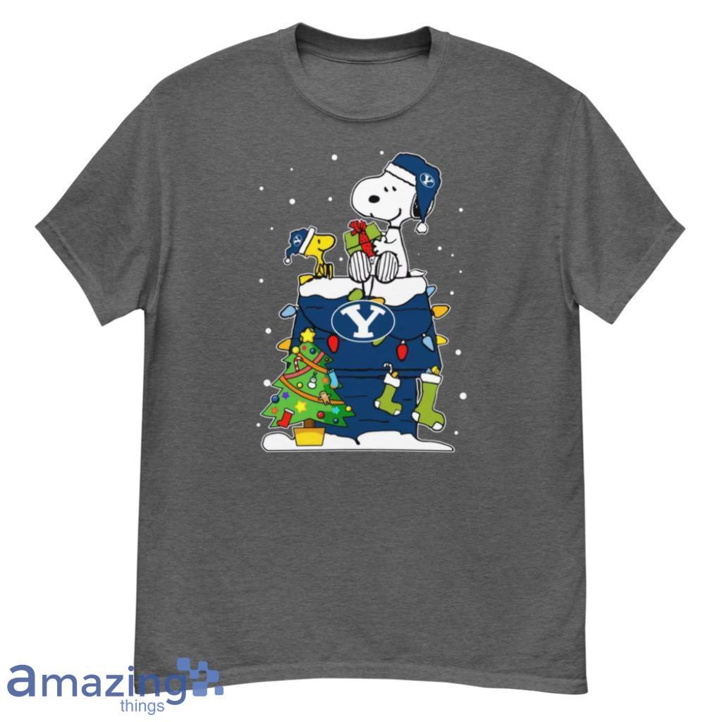 Byu Cougars Ugly Christmas Sweaters Snoopy Woodstock T Shirt image Byu Cougars Ugly Christmas Sweaters Snoopy Woodstock T Shirt Product Photo 2