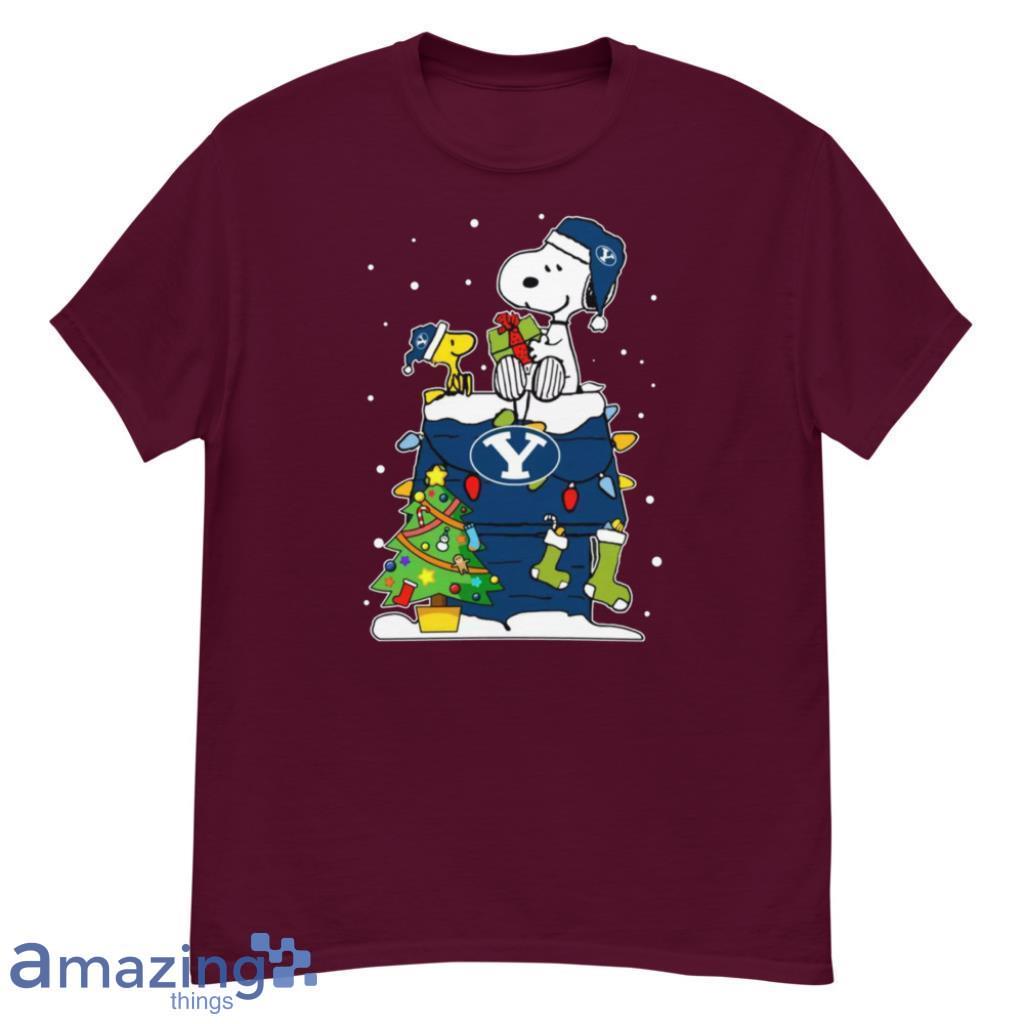 Byu Cougars Ugly Christmas Sweaters Snoopy Woodstock T Shirt image Byu Cougars Ugly Christmas Sweaters Snoopy Woodstock T Shirt Product Photo 3
