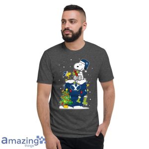 Byu Cougars Ugly Christmas Sweaters Snoopy Woodstock T Shirt image Byu Cougars Ugly Christmas Sweaters Snoopy Woodstock T Shirt Product Photo 4