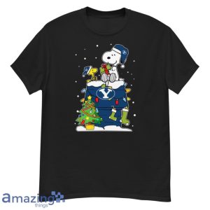 Byu Cougars Ugly Christmas Sweaters Snoopy Woodstock T Shirt Product Photo 1
