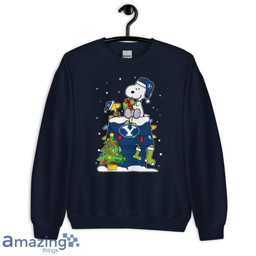 Byu Cougars Ugly Christmas Sweaters Snoopy Woodstock T Shirt image Byu Cougars Ugly Christmas Sweaters Snoopy Woodstock T Shirt Product Photo 6