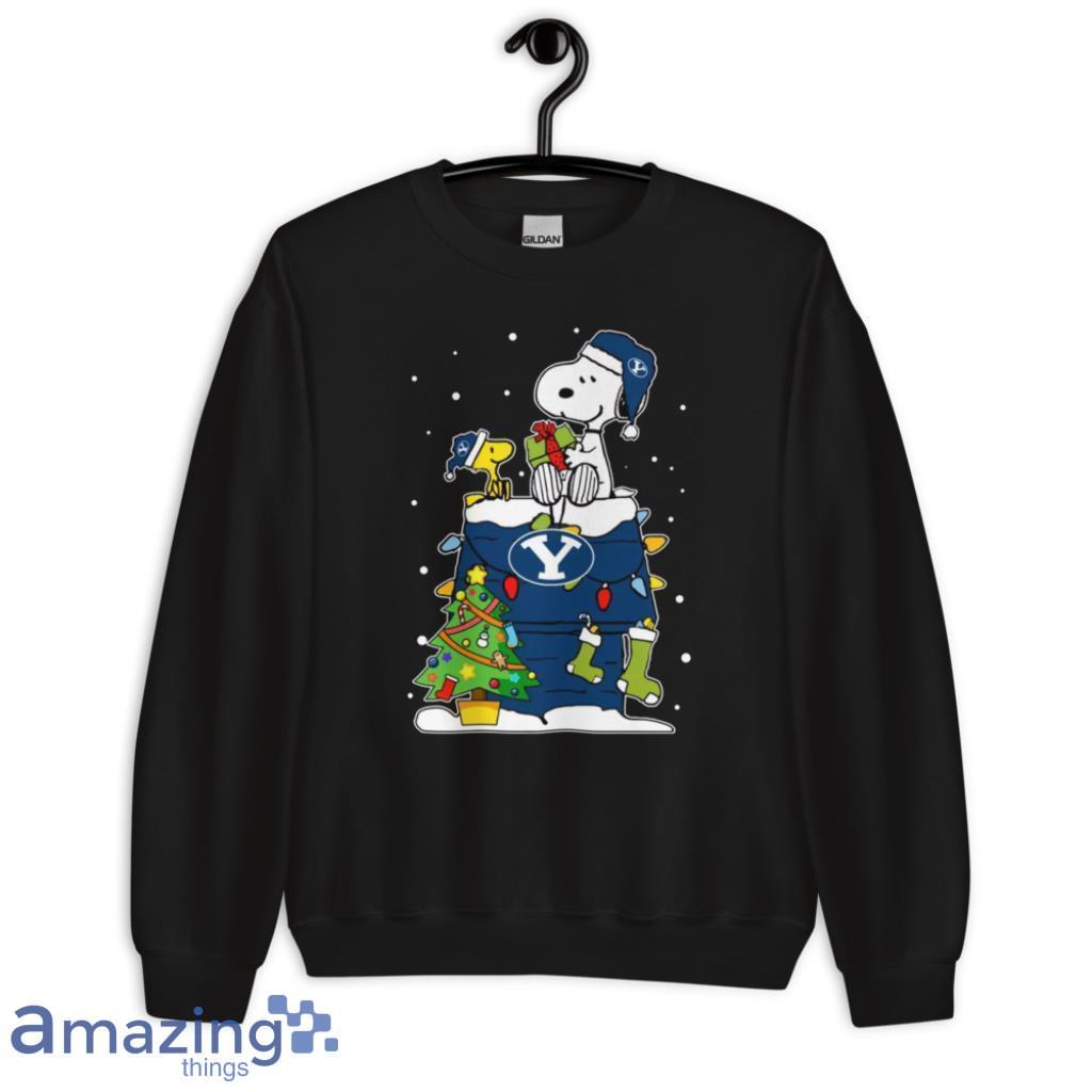 Byu Cougars Ugly Christmas Sweaters Snoopy Woodstock T Shirt image Byu Cougars Ugly Christmas Sweaters Snoopy Woodstock T Shirt Product Photo 7