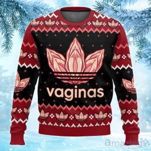 Cannabis Vaginas Funny Ugly Sweater Xmas Gift For Men Women Product Photo 1