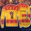 Captain Morgan Ugly Christmas Sweater Pine Trees Reindeer Pattern Beer Loves Captain Morgan ugly sweater