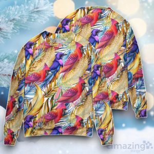 Cardinal Tropical Life Ugly Christmas Sweater For Men & Women Product Photo 2