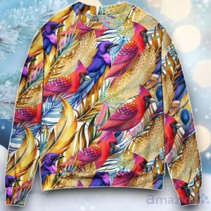 Cardinal Tropical Life Ugly Christmas Sweater For Men & Women Product Photo 1
