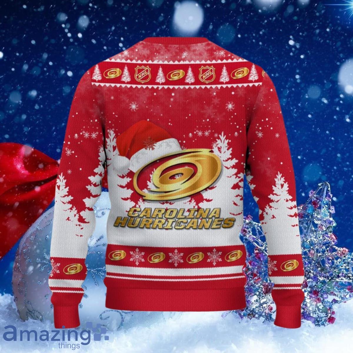 Carolina Hurricanes Ugly Christmas Sweater Unique Gifts For Men Women image Carolina Hurricanes Ugly Christmas Sweater Unique Gifts For Men Women Product Photo 2