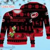 Carolina Hurricanes Ugly Sweater Christmas Custom Name Ice Hockey NHL