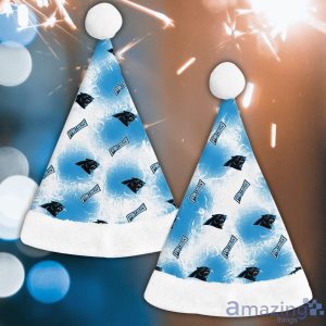 Carolina Panthers Logo Pattern Santa Hat Christmas Gift For Fans Product Photo 1