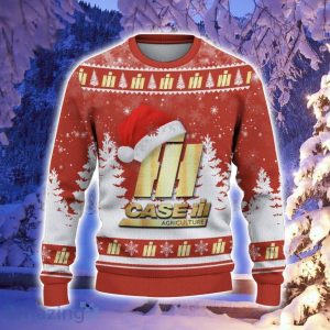 Case IH Santa Hat Pattern Ugly Christmas Sweater For Men And Women image Case IH Santa Hat Pattern Ugly Christmas Sweater For Men And Women Product Photo 2