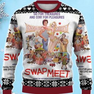 Casual And Fun Cartoon SWAPMEET 3D Ugly Christmas Sweater, Xmas Gift For Everyone Product Photo 1