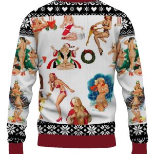 Casual Santa Girl Colorful 3D Ugly Christmas Sweater, Xmas Gift For Everyone image Casual Santa Girl Colorful 3D Ugly Christmas Sweater, Xmas Gift For Everyone Product Photo 2