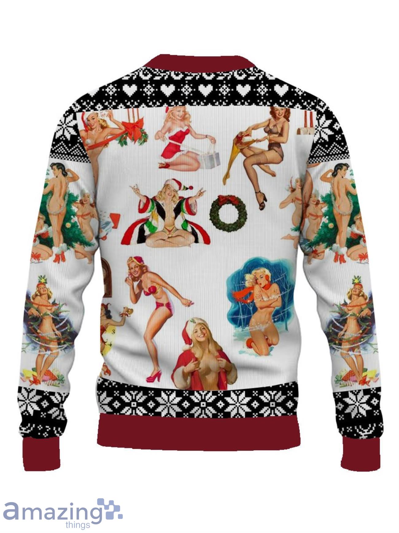 Casual Santa Girl Colorful 3D Ugly Christmas Sweater, Xmas Gift For Everyone image Casual Santa Girl Colorful 3D Ugly Christmas Sweater, Xmas Gift For Everyone Product Photo 2