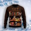 Cat Bookcase Ugly Christmas Sweater