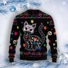 Cat Sugar Skull Ugly Christmas Sweater