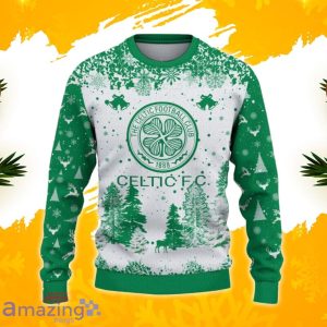 Celtic F.C. Ugly Christmas Sweater, Xmas Gift Ideas 2023 For Fans Product Photo 2