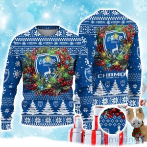 Chamois Niortais FC Ugly Christmas Sweater Gift Ideas For Fans Product Photo 1