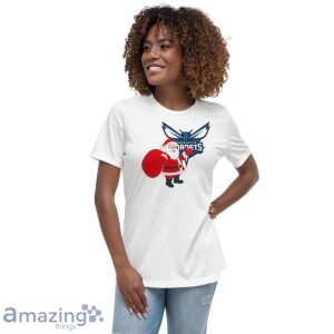 Charlotte Hornets Santa Claus Logo Christmas T Shirt Product Photo 8