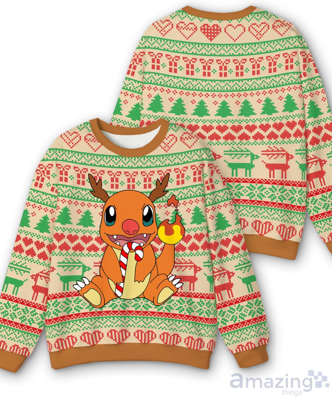 Charmander 2024 christmas sweater