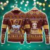 Chase Young Washington Commanders Do Not Ask Me Why I Am A Commanders Fan NFL Christmas Ugly Sweater