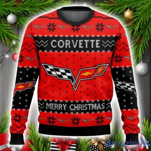 Chevrolet Corvette Ugly Christmas Sweater Christmas Gift Unisex Men And Women Sweater Product Photo 1