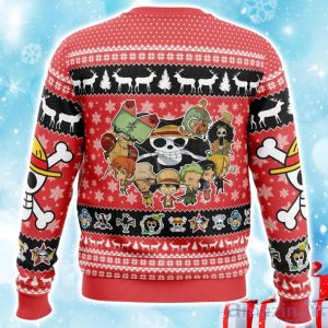 Chibi Straw Hat Pirates One Piece Ugly Christmas Sweater Xmas Gift For Men Women Product Photo 2