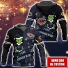 Chicago Bears NFL Fans Grinch Love All Over Printed 3D Hoodie Custom Name Christmas Gift