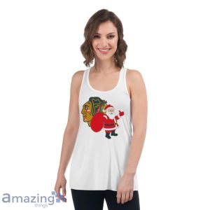 Chicago Blackhawks Santa Claus Logo Christmas T Shirt Product Photo 7