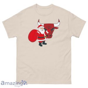 Chicago Bulls Santa Claus Logo Christmas T Shirt Product Photo 1