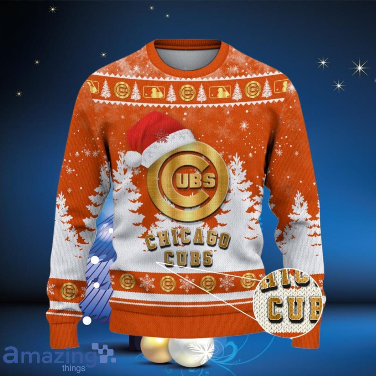 Chicago Cubs Ugly Christmas Sweater Special Gift For Men And Women image Chicago Cubs Ugly Christmas Sweater Special Gift For Men And Women Product Photo 2