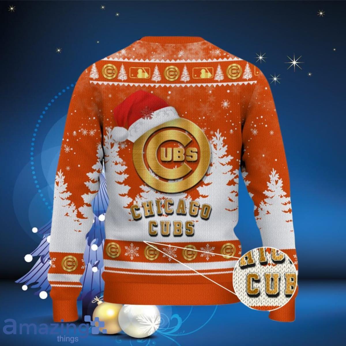 Chicago Cubs Ugly Christmas Sweater Special Gift For Men And Women image Chicago Cubs Ugly Christmas Sweater Special Gift For Men And Women Product Photo 3