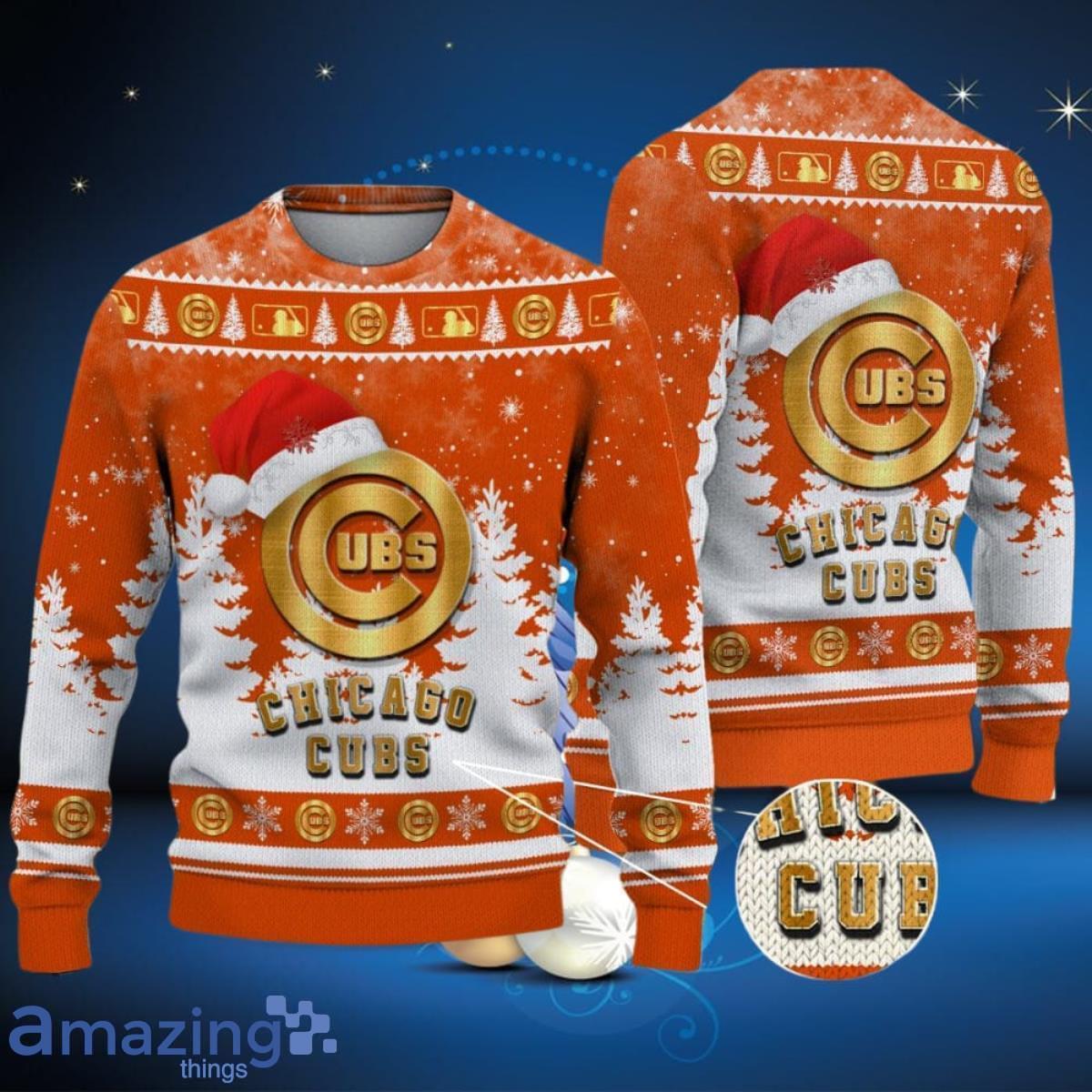 Chicago Cubs Ugly Christmas Sweater Special Gift For Men And Women image Chicago Cubs Ugly Christmas Sweater Special Gift For Men And Women Product Photo 1
