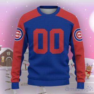 Chicago Cubs Ugly Sweater Custom Name And Number Hot Design For Christmas Gift Product Photo 2