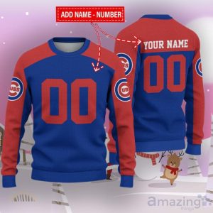 Chicago Cubs Ugly Sweater Custom Name And Number Hot Design For Christmas Gift Product Photo 1