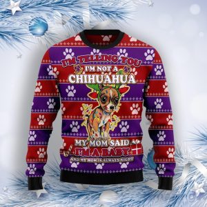 Chihuahua Baby Christmas Ugly Christmas Sweater Product Photo 1
