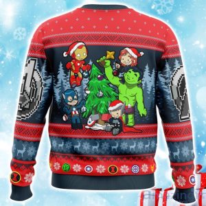 Christmas Avengers Chibi Marvel Comics Ugly Christmas Sweate Product Photo 2
