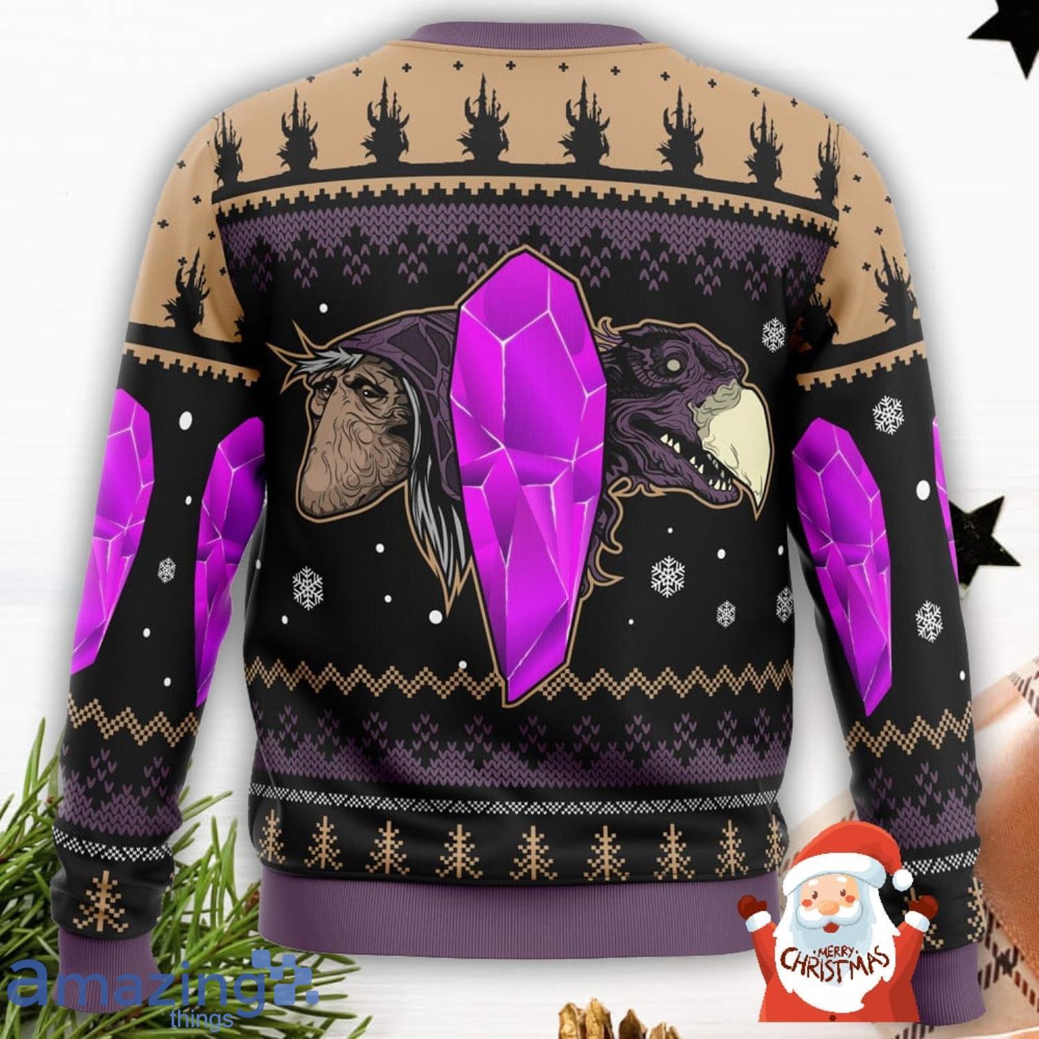 Christmas Crystal The Dark Crystal 3D Ugly Christmas Sweater Christmas Gift For Men And Women image Christmas Crystal The Dark Crystal 3D Ugly Christmas Sweater Christmas Gift For Men And Women Product Photo 3