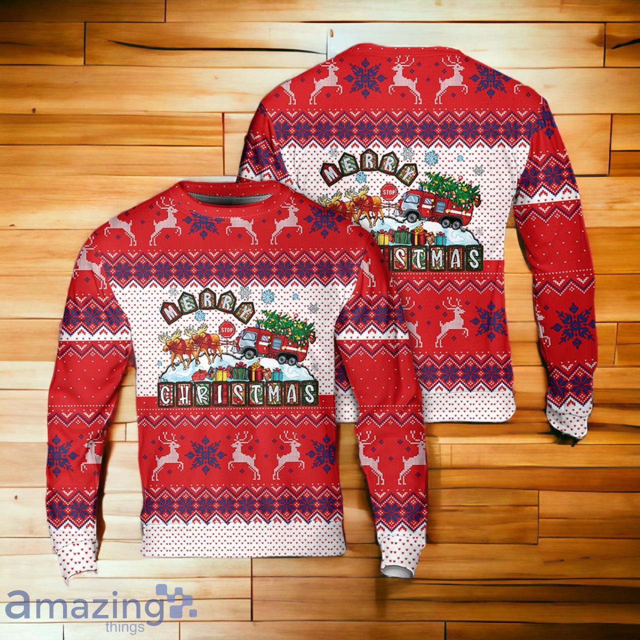 Christmas Fire Department Sweater image Christmas Fire Department Sweater Product Photo 1