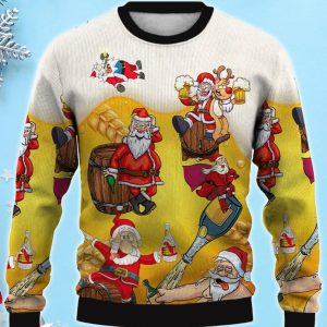 Christmas Fun Beer Cartoon 3D Ugly Christmas Sweater, Xmas Gift For Everyone Product Photo 1