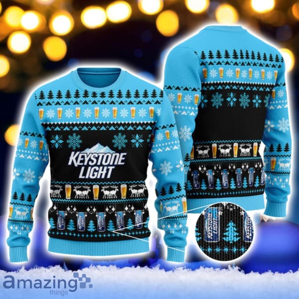 Christmas Geo Pattern Keystone Light Christmas Ugly Sweater Gift For Men And Women image Christmas Geo Pattern Keystone Light Christmas Ugly Sweater Gift For Men And Women Product Photo 1