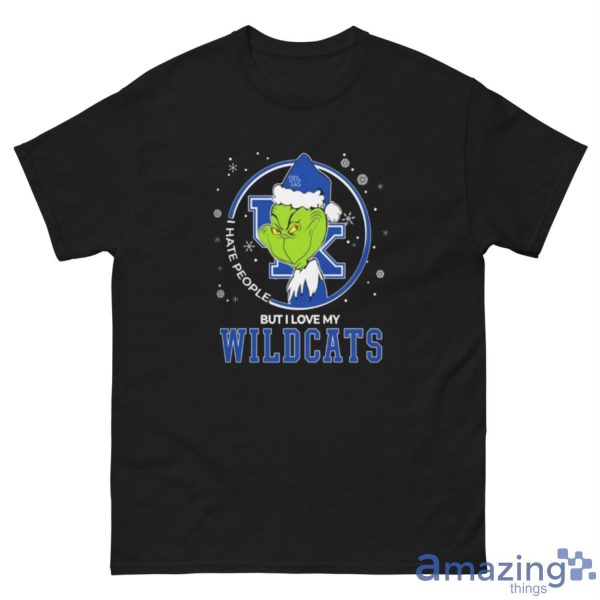 Christmas Grinch Santa I Hate People But I Love My Kentucky Wildcats Christmas Shirt Gift Ideas - G500 Men’s Classic Tee