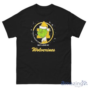 Christmas Grinch Santa I Hate People But I Love My Michigan Wolverines Christmas Shirt Gift Ideas