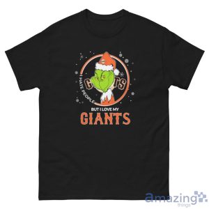 Christmas Grinch Santa I Hate People But I Love My San Francisco Giants Christmas Shirt Gift Ideas - G500 Men’s Classic Tee