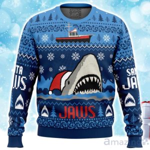Christmas Shark Santa Jaws Ugly Christmas Sweater Xmas Gift For Men Women Product Photo 1